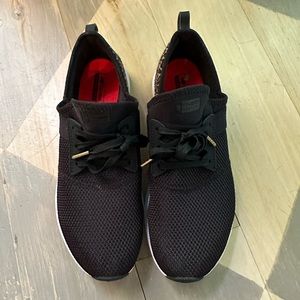 New Balance Size 9.5 sneakers with Leopard heels